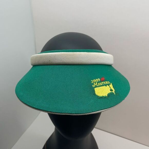 Masters 2009 Golf Tournament Visor Hat.‎ USA - Green - Sz. O/S Magnolia - Picture 1 of 6